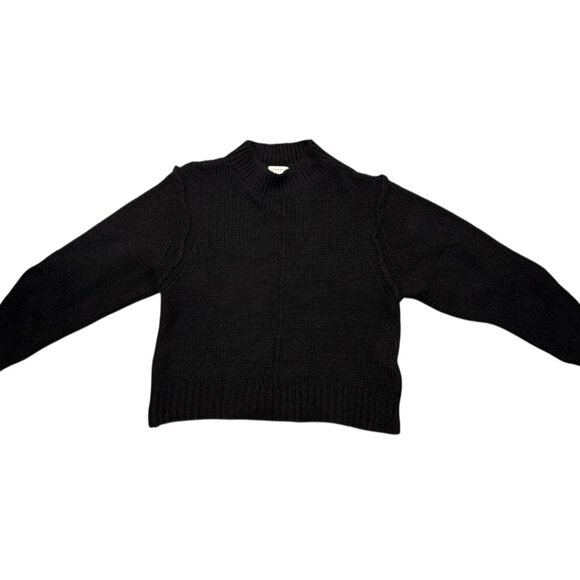 Topshop Chunky Black Knit Sweater - Picture 1 of 5